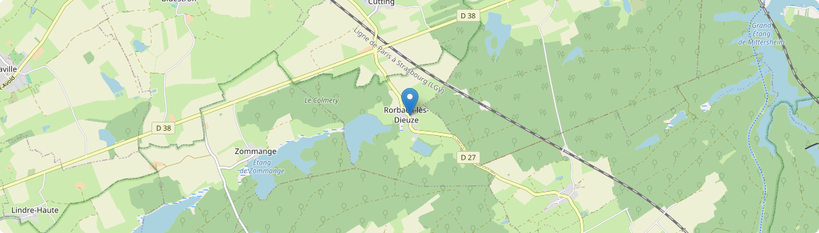 Rorbach-lès-Dieuze - Carte