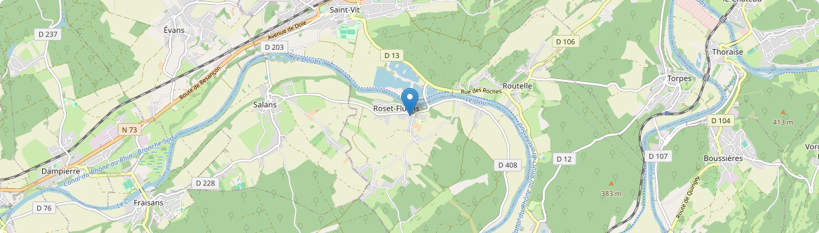 Roset-Fluans - Carte