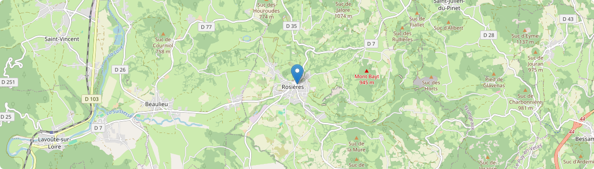 Rosières - Carte