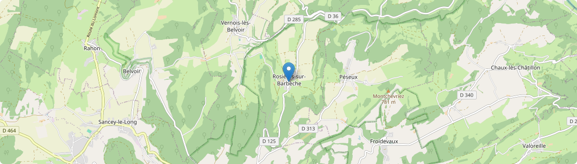 Rosières-sur-Barbèche - Carte