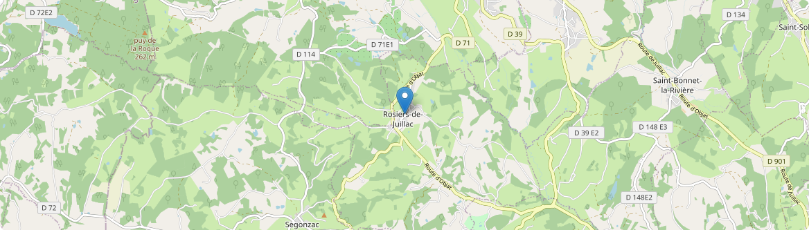 Rosiers-de-Juillac - Carte