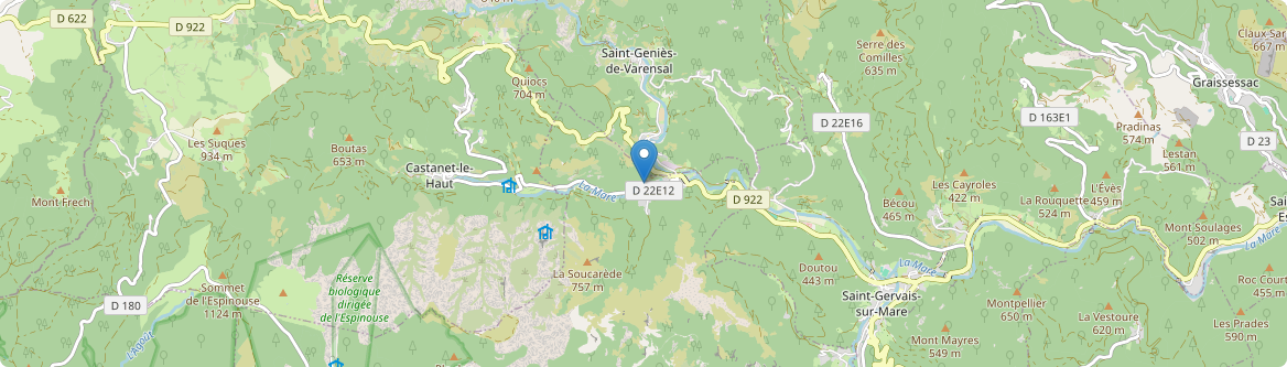 Rosis - Carte