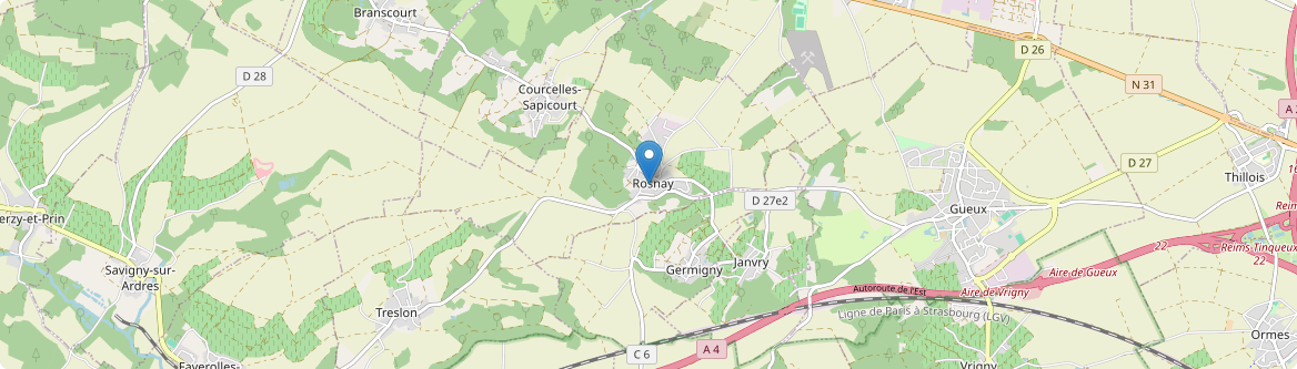 Rosnay - Carte