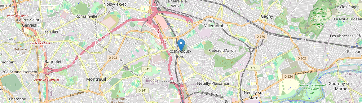 Rosny-sous-Bois - Carte