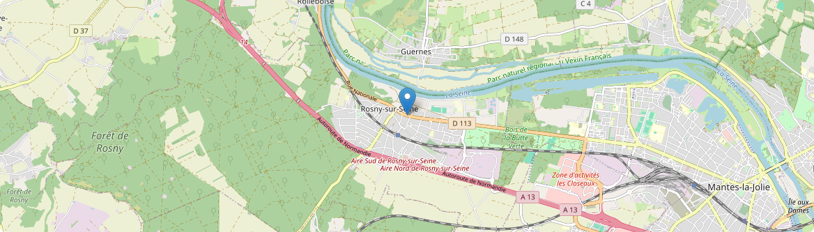 Rosny-sur-Seine - Carte