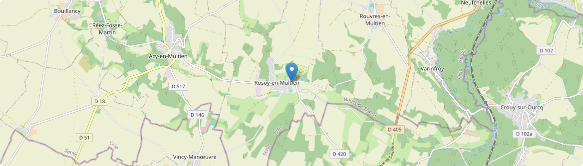 Rosoy-en-Multien - Carte