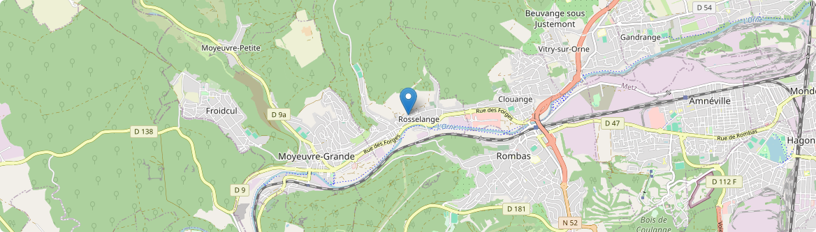 Rosselange - Carte