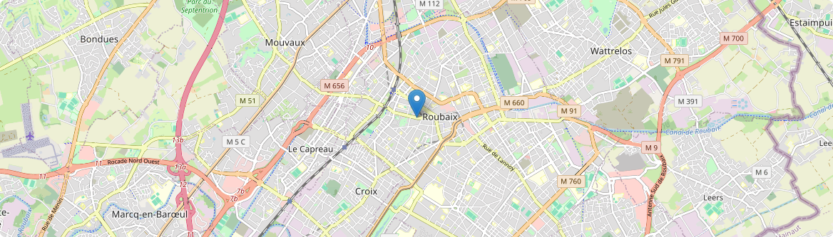 Roubaix - Carte