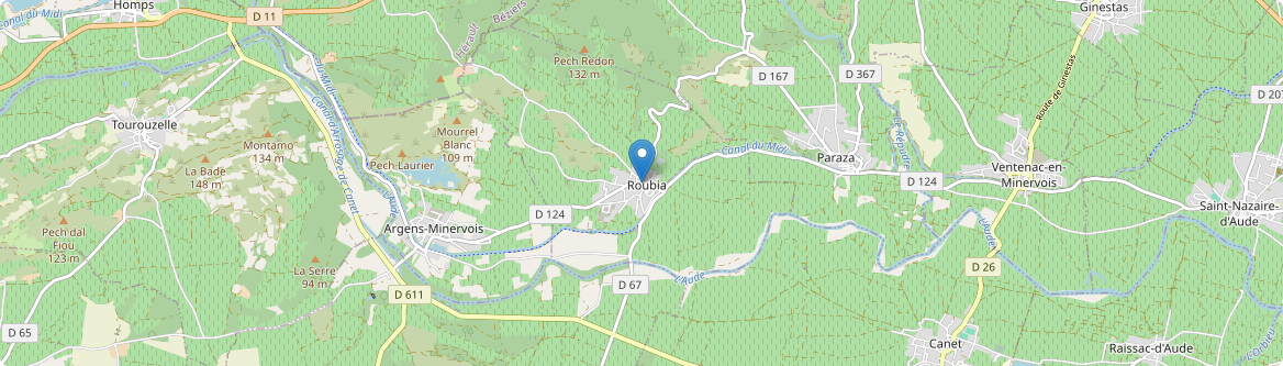 Roubia - Carte