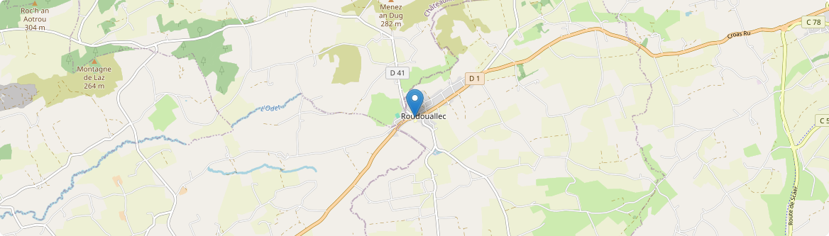 Roudouallec - Carte