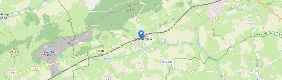 Rouessé-Vassé - Carte