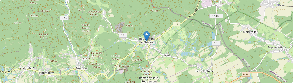 Rougemont-le-Château - Carte