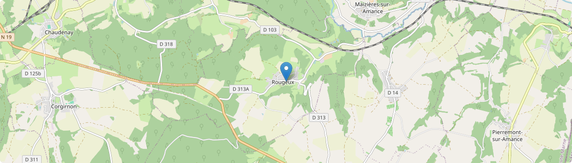 Rougeux - Carte