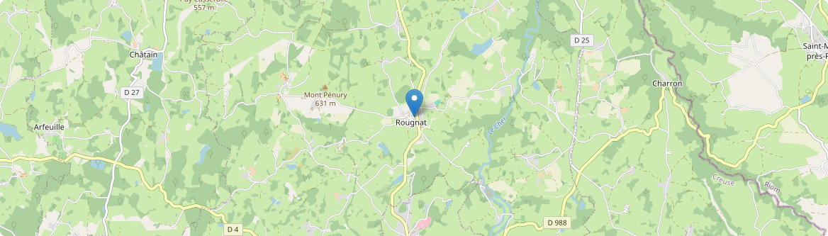 Rougnat - Carte