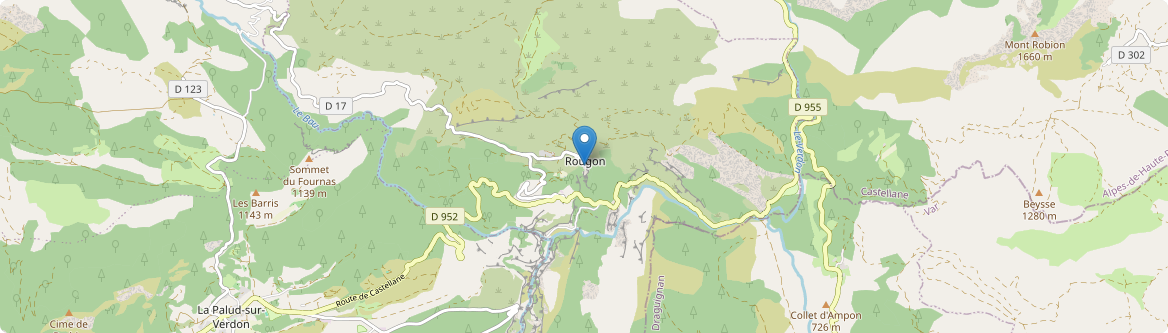 Rougon - Carte