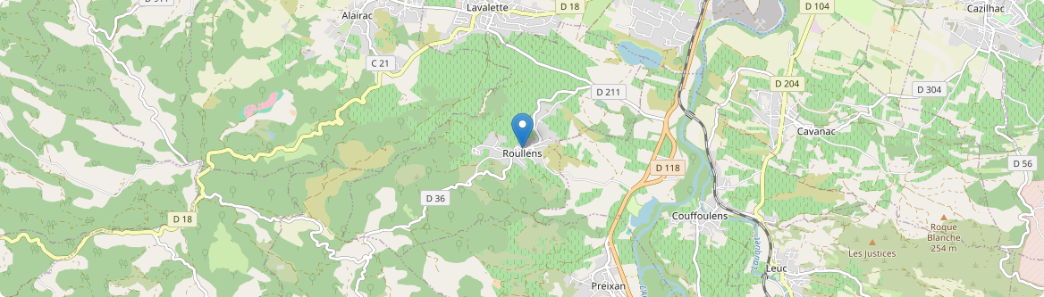 Roullens - Carte