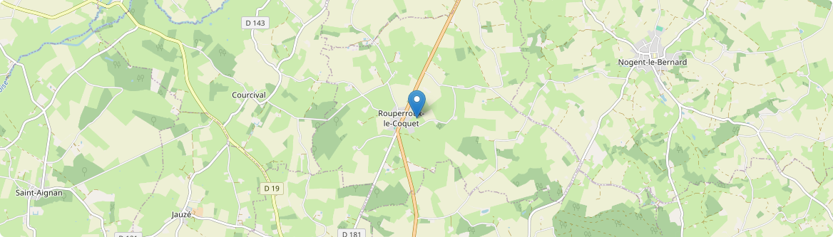 Rouperroux-le-Coquet - Carte