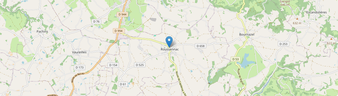 Roussennac - Carte