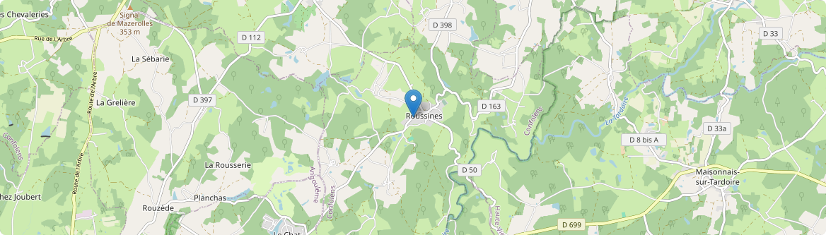 Roussines - Carte