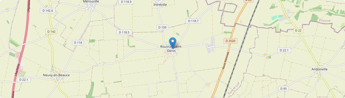 Rouvray-Saint-Denis - Carte
