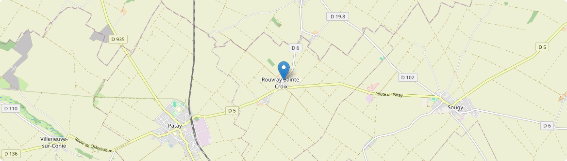 Rouvray-Sainte-Croix - Carte