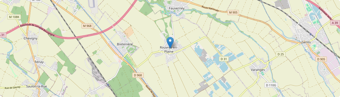 Rouvres-en-Plaine - Carte