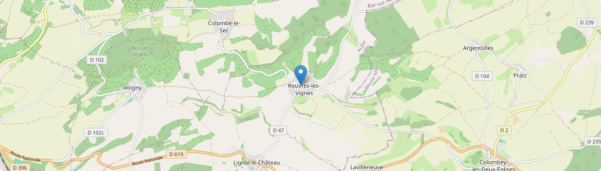 Rouvres-les-Vignes - Carte