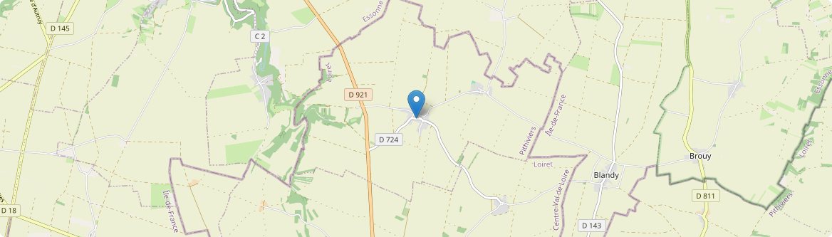Rouvres-Saint-Jean - Carte