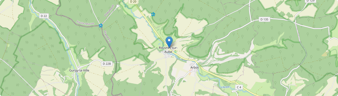 Rouvres-sur-Aube - Carte