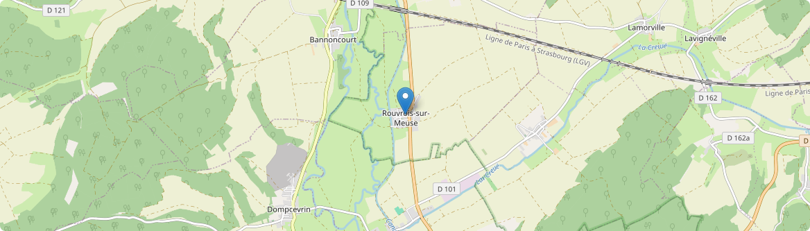 Rouvrois-sur-Meuse - Carte