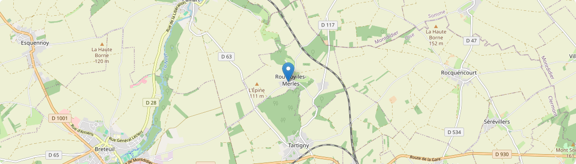 Rouvroy-les-Merles - Carte