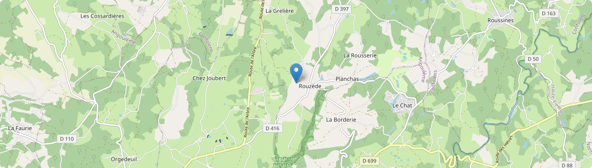 Rouzède - Carte
