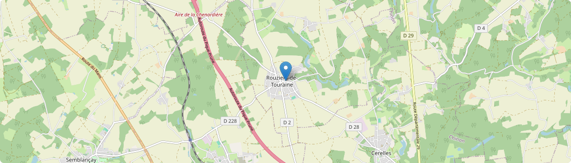 Rouziers-de-Touraine - Carte