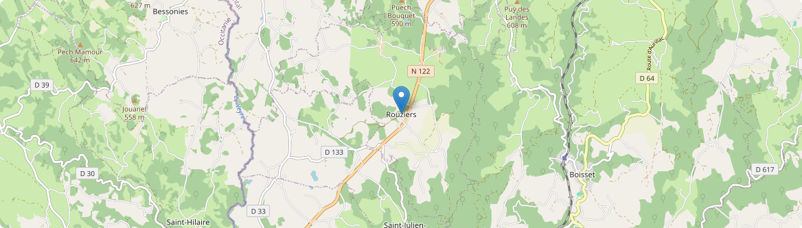 Rouziers - Carte
