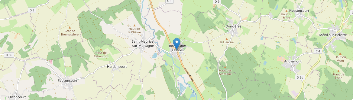 Roville-aux-Chênes - Carte