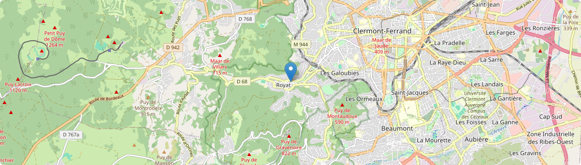 Royat - Carte