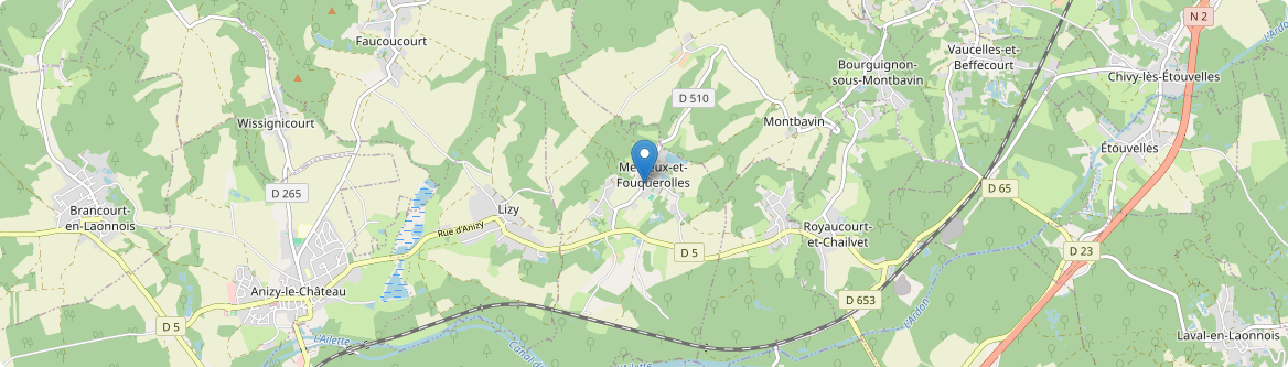 Royaucourt-et-Chailvet - Carte