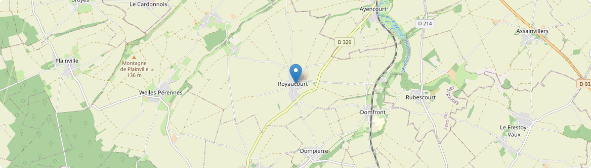 Royaucourt - Carte