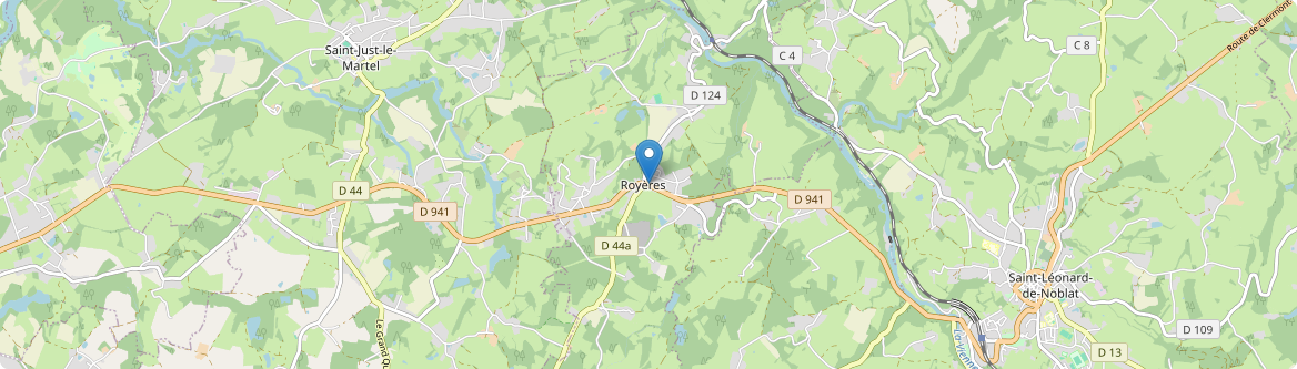 Royères - Carte