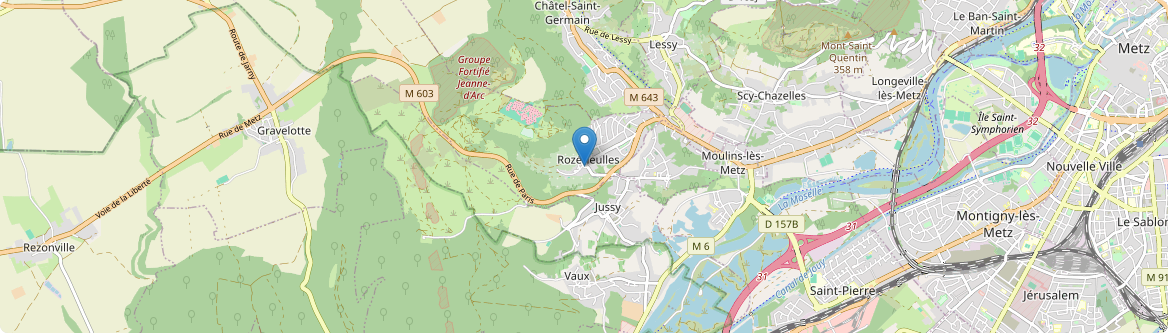 Rozérieulles - Carte