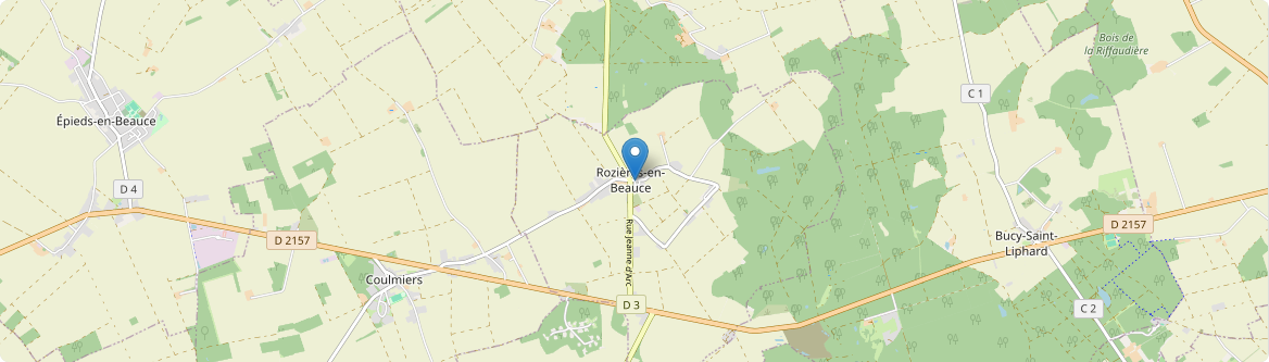 Rozières-en-Beauce - Carte