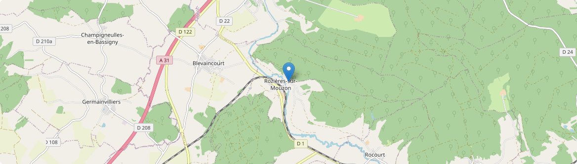 Rozières-sur-Mouzon - Carte