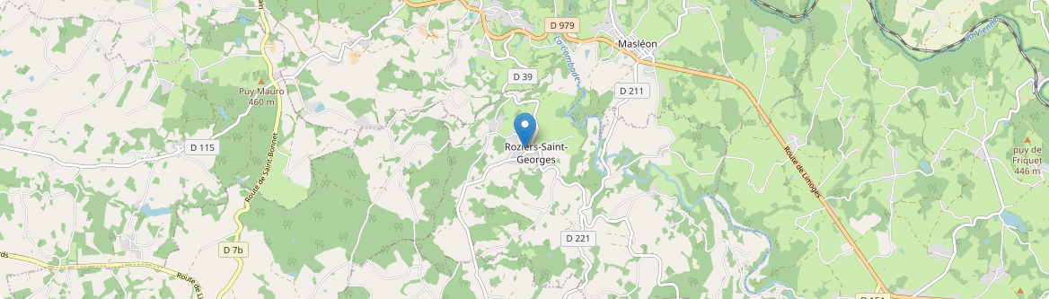 Roziers-Saint-Georges - Carte