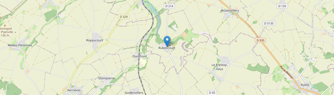 Rubescourt - Carte