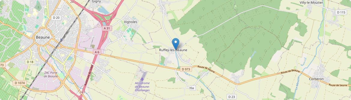 Ruffey-lès-Beaune - Carte