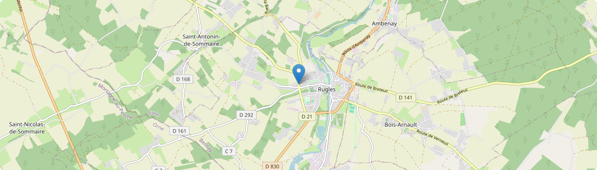 Rugles - Carte