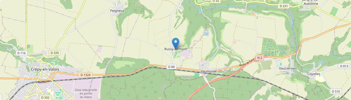 Russy-Bémont - Carte