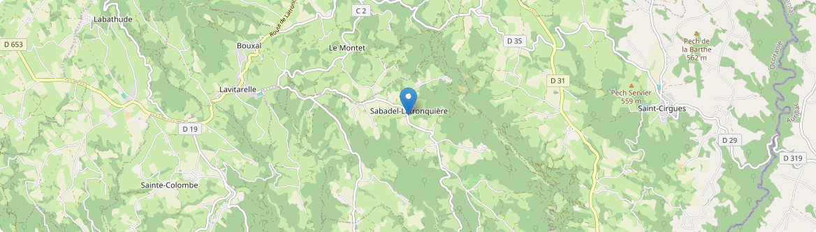 Sabadel-Latronquière - Carte