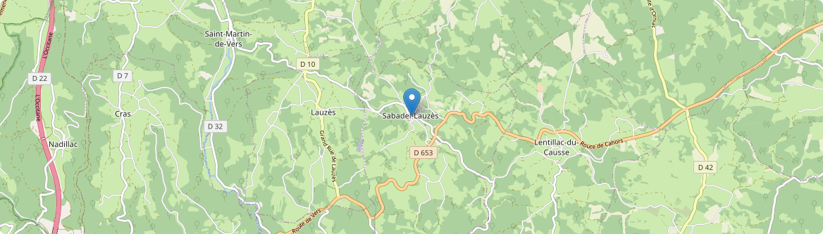 Sabadel-Lauzès - Carte