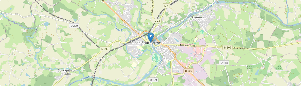 Sablé-sur-Sarthe - Carte